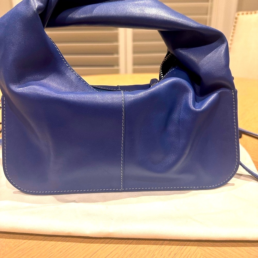 Yuzefi Wonton Leather Bag ELECTRIC BLUE
